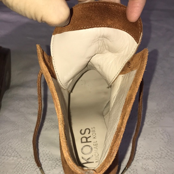 Kors Michael Kors Lace up Wedge Ankle Boot - Picture 17 of 17